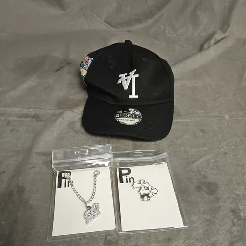 NEW ERA LA DODGERS 40TH ANNIVERSARY CAP IN BLACK ONE SIZE