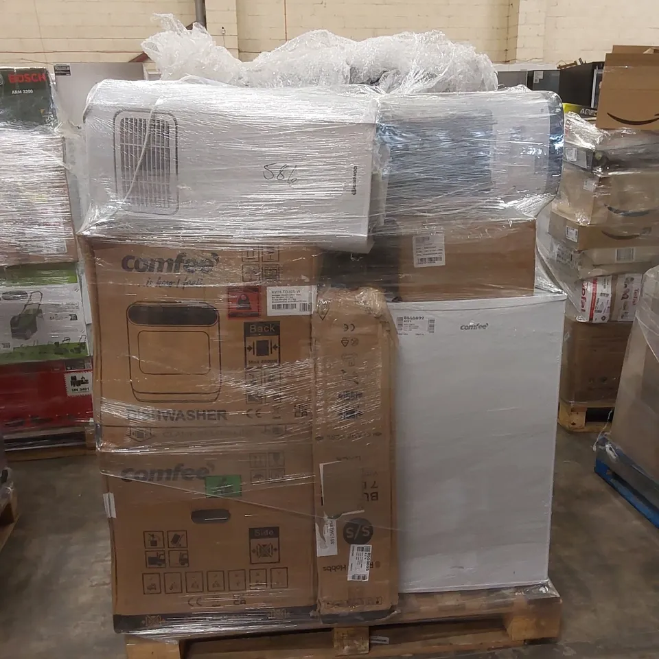 PALLET OF APPROXIMATELY 15 UNPROCESSED RAW RETURN HOUSEHOLD AND ELECTRICAL GOODS TO INCLUDE;