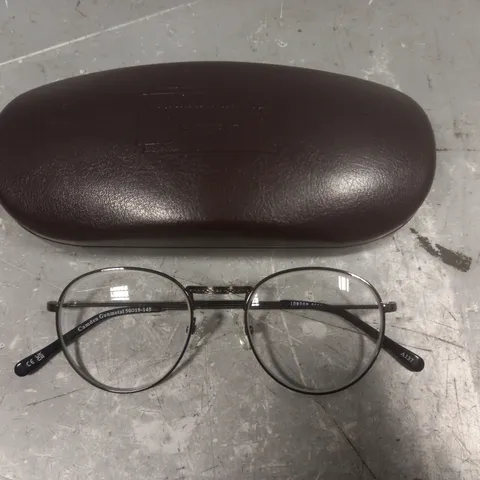 PAIR OF LONDON RETRO CAMDEN GUNMETAL GLASSES IN CASE 