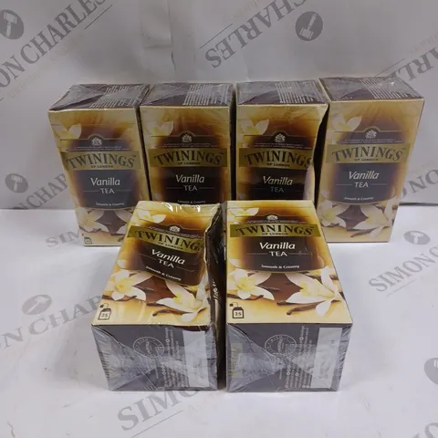 6 X SEALED TWININGS VANILLA TEA