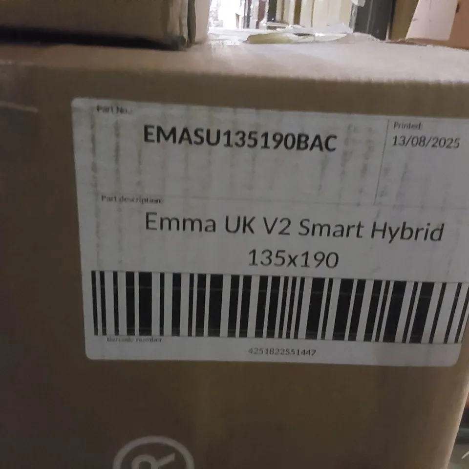 BRAND NEW BOXED EMMA UK V2 SMART HYBRID 135 x 190CM DOUBLE MATTRESS