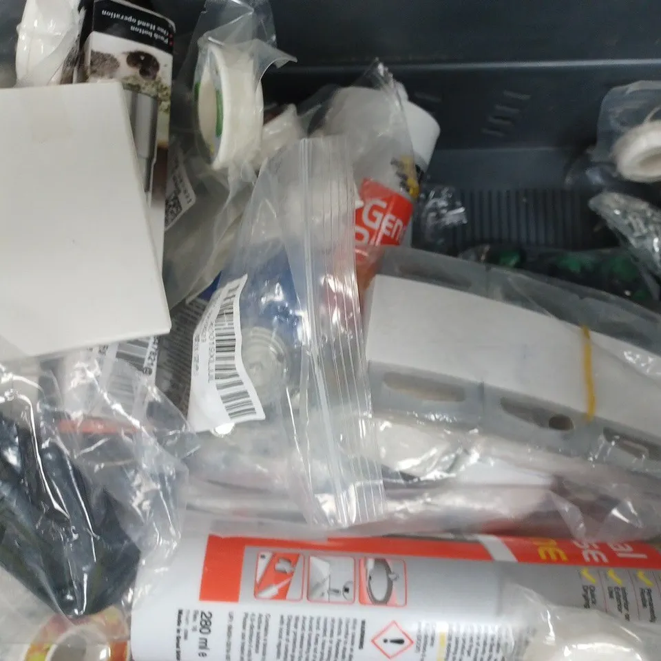 APPROXIMATELY 10 ASSORTED HOUSEHOLD ITEMS TO INCLUDE FIX ALL FLEXY POLYMER, TOOL KIT, INCENSE, ETC