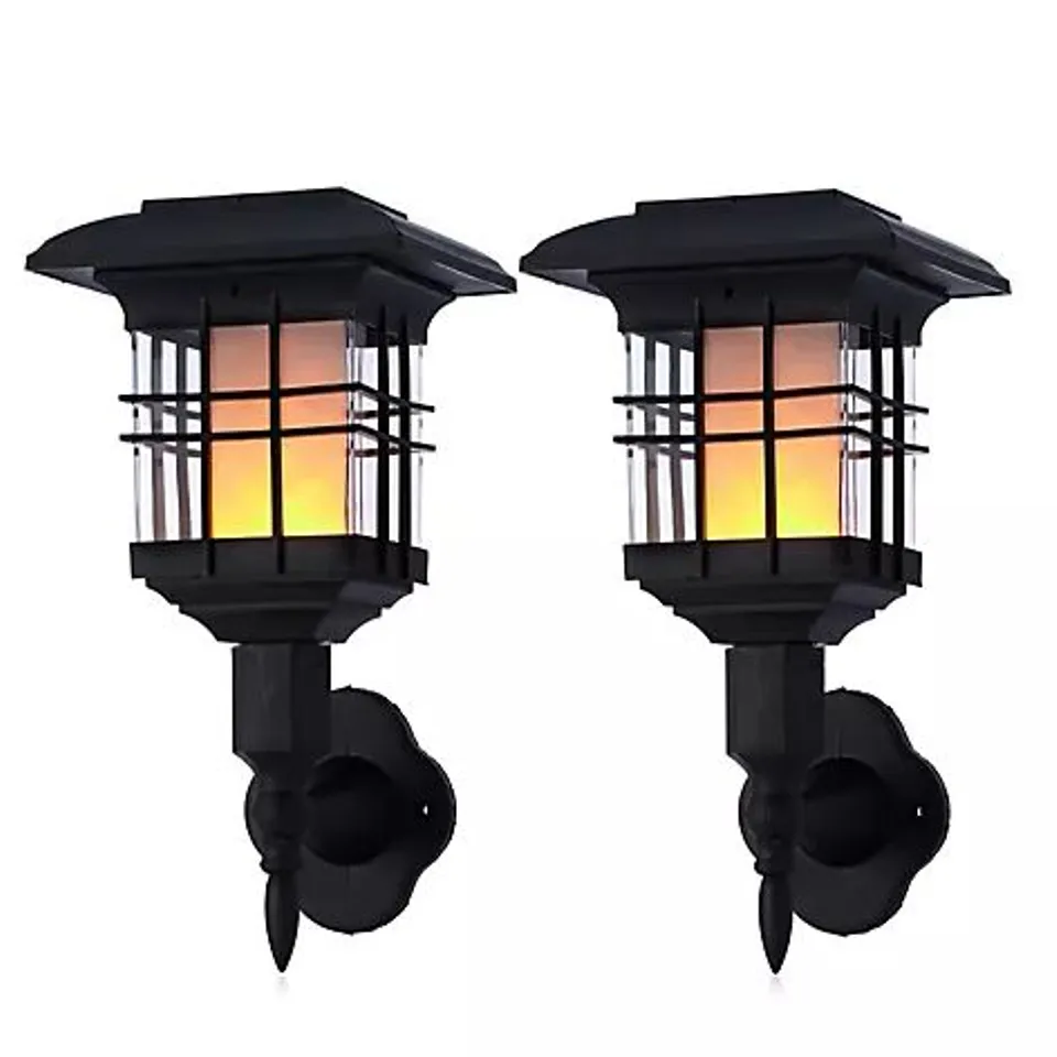 FLOURISH SOLAR FLAME LIGHT SET OF TWO