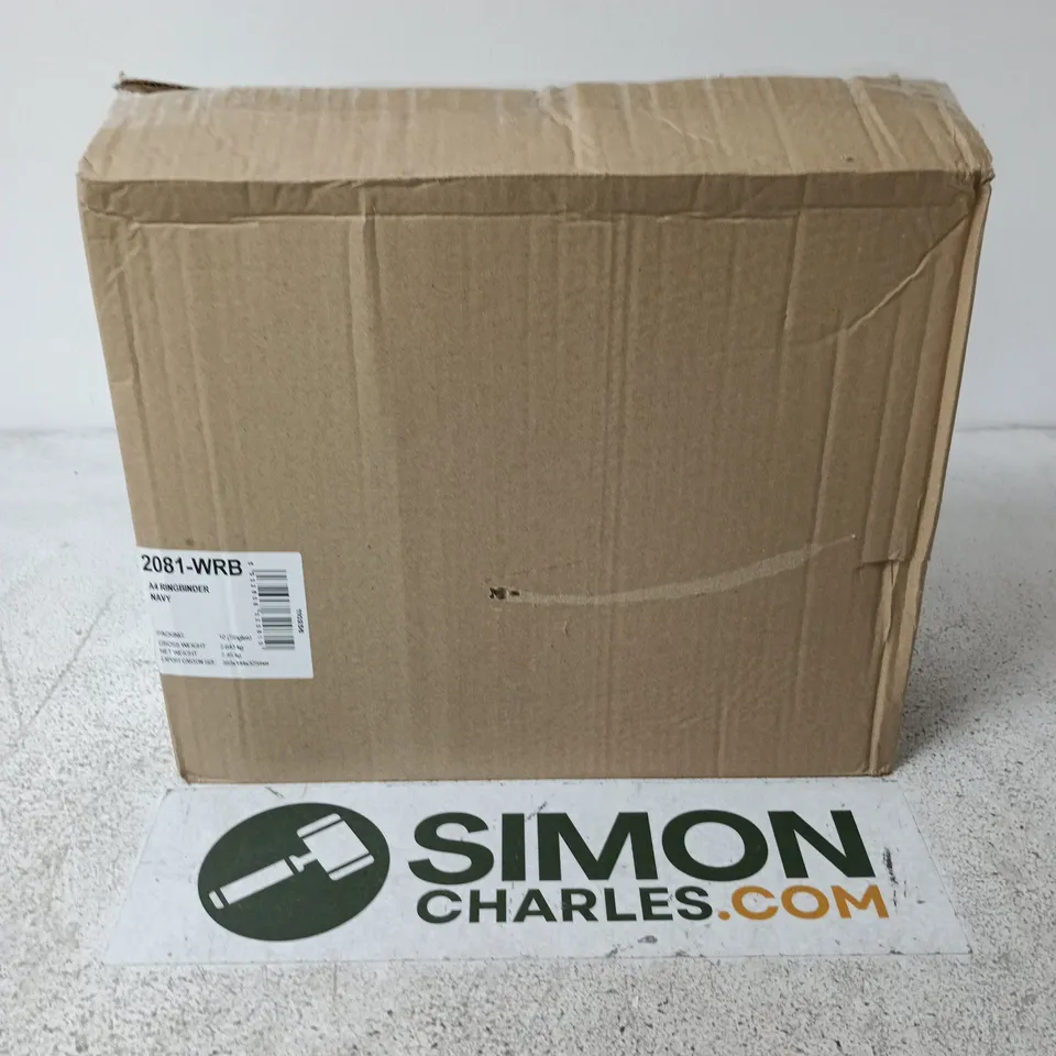 BOXED 10 PACK OF A4 RINGBINDERS IN NAVY