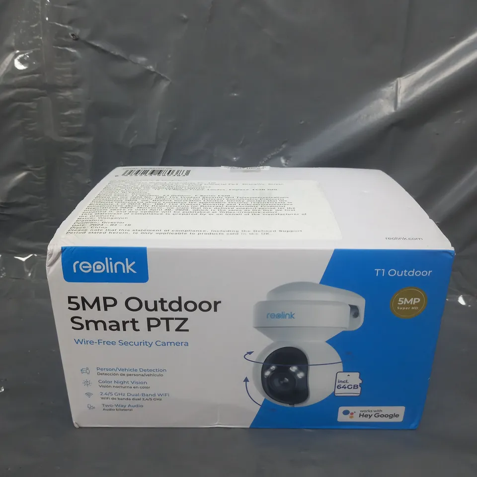 BOXED AND SEALED REDLINK 5MP OUTDOOR SMART PTZ CAMERA