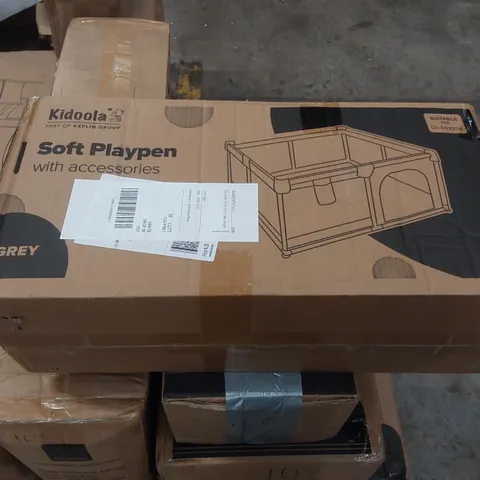 BOXED KIDOOLA SOFT PLAYPEN WITH ACCESSORIES