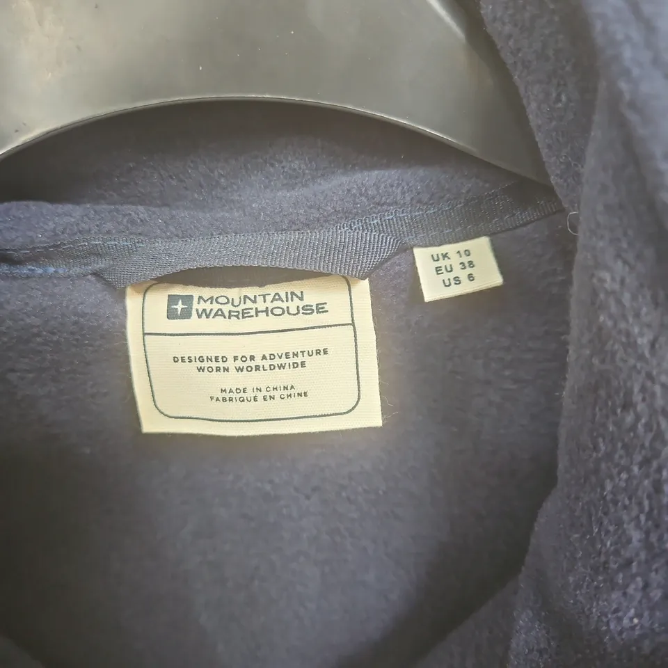 MOUNTAIN WAREHOUSE NAVY FLEECE JACKET, WOMEN'S, UK 10 (EU 38)