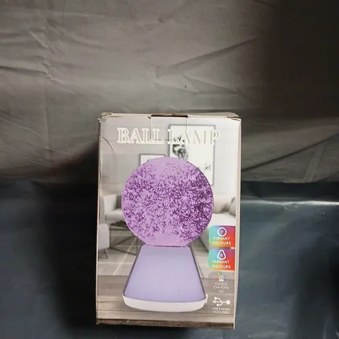 BALL LAMP - COLOUR-CHANGING LED - (BOXED)