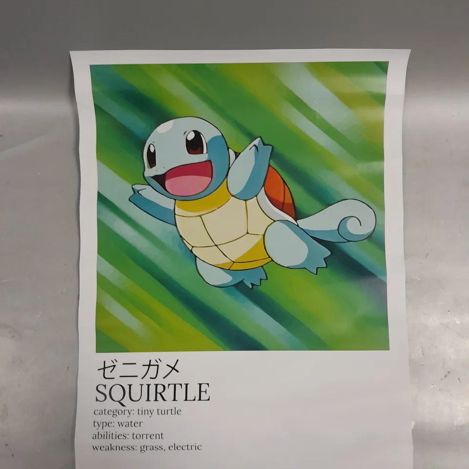 3 X STARTER POKEMON POSTERS 