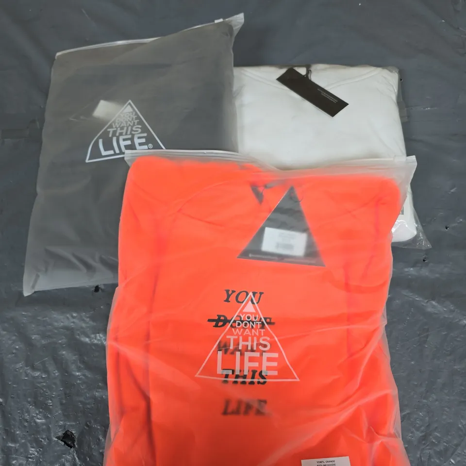 APPROXIMATELY 10 ASSORTED YOU DONT WANT THIS LIFE BRANDED CLOTHING PRODUCTS