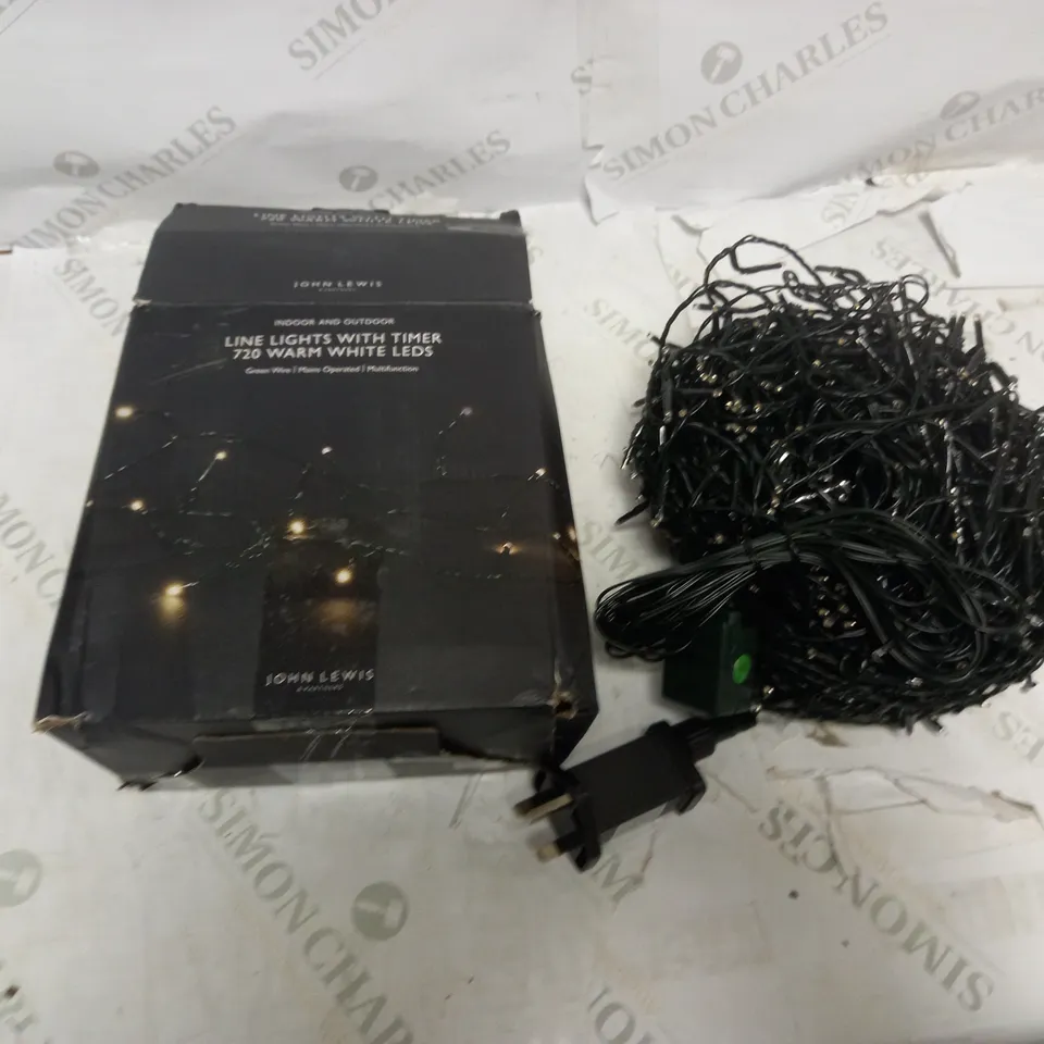 JOHN LEWIS LINE LIGHT WITH TIMER 720 WARM WHITE LEDS 