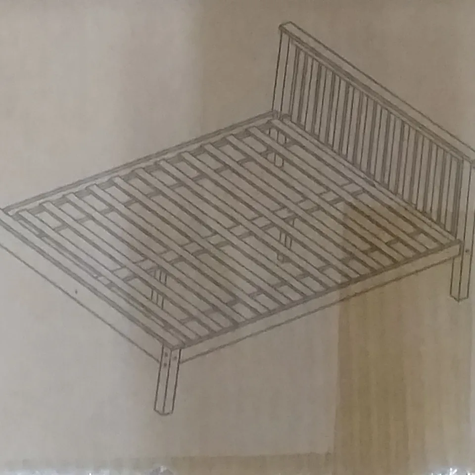 BOXED CHESTER 4FT6 DOUBLE BED IN COLOUR WAXED - COMPLETE / 2 BOXES 
