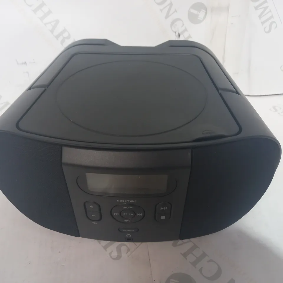 DESIGNER CD BOOMBOX IN BLACK