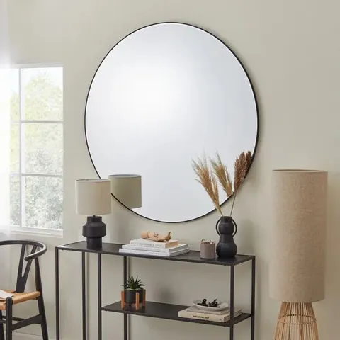 BOXED APARTMENT ROUND FRAME WALL MIRROR (1 BOX)