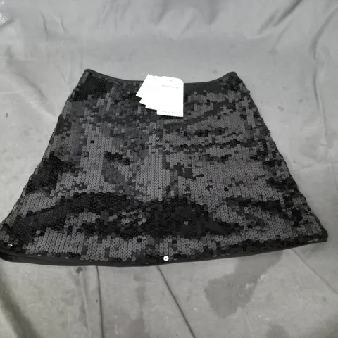 ABERCROMBIE & FITCH BLACK SEQUIN MINI SKIRT – UK 6 (XS)