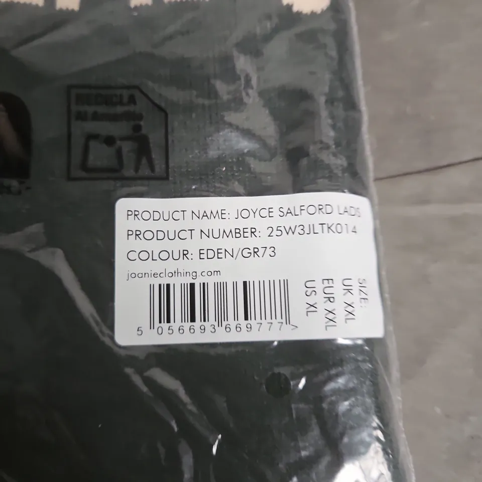 JOANIE CLOTHING JOYCE SALFORD LADS SWEATSHIRT – EDEN GREEN, UK SIZE XXL