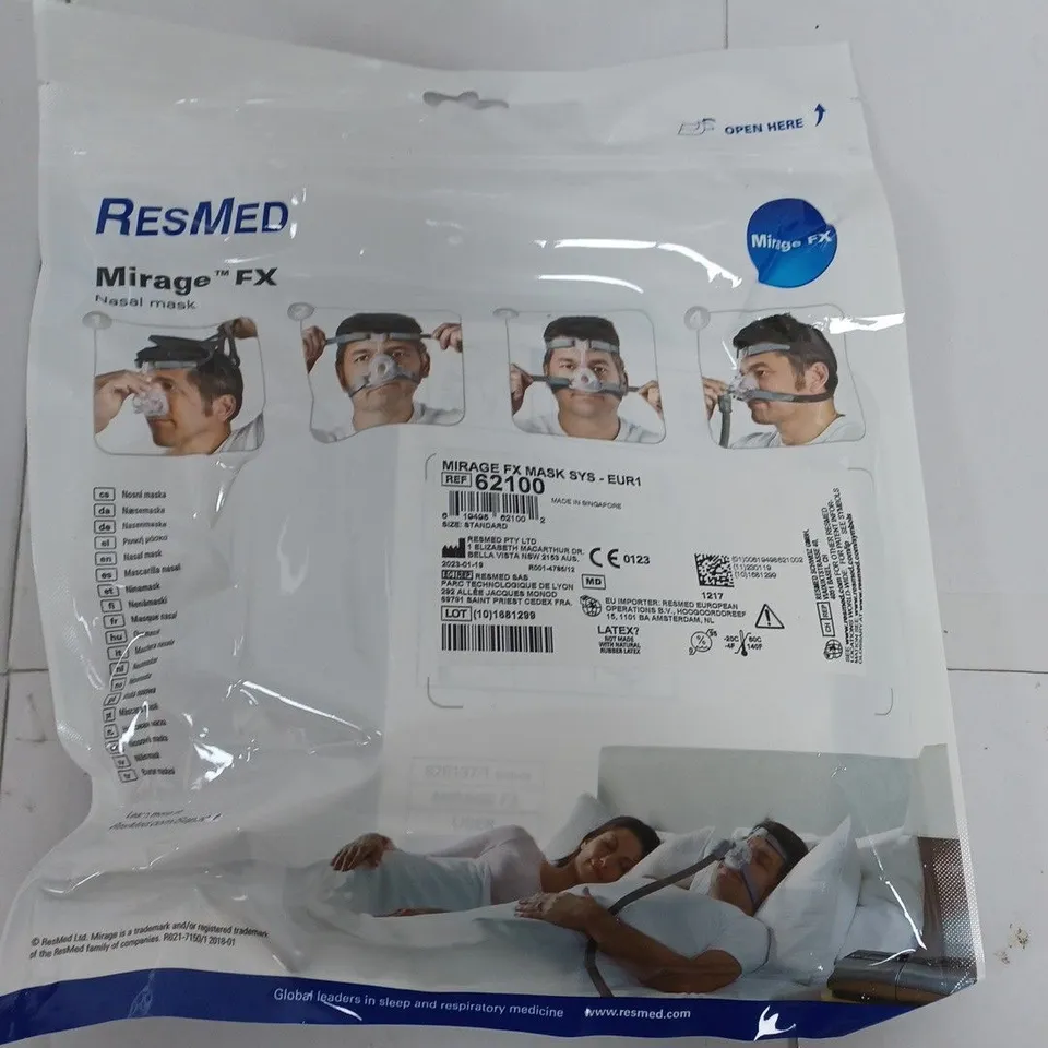 RESMED MIRAGE FX NASAL MASK