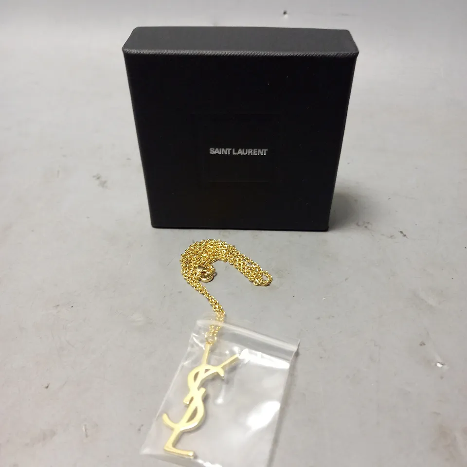 BOXED YSL . PENDANT NECKLACE