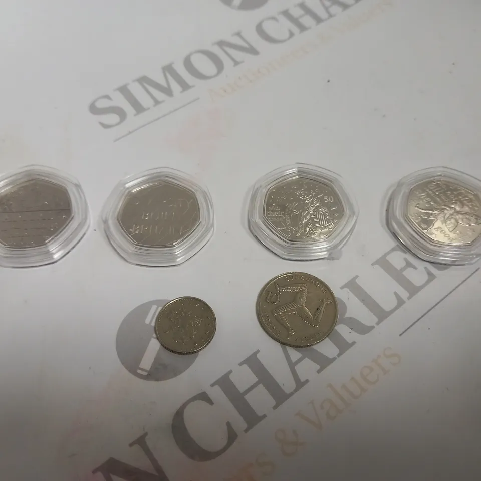 BAG TO CONTAIN APPROX. 17 X ASSORTED COLLECTORS COINS. DESIGNS VARY