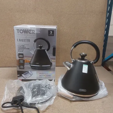 BOXED TOWER CAVALETTO TI0087BLK 1.7L KETTLE