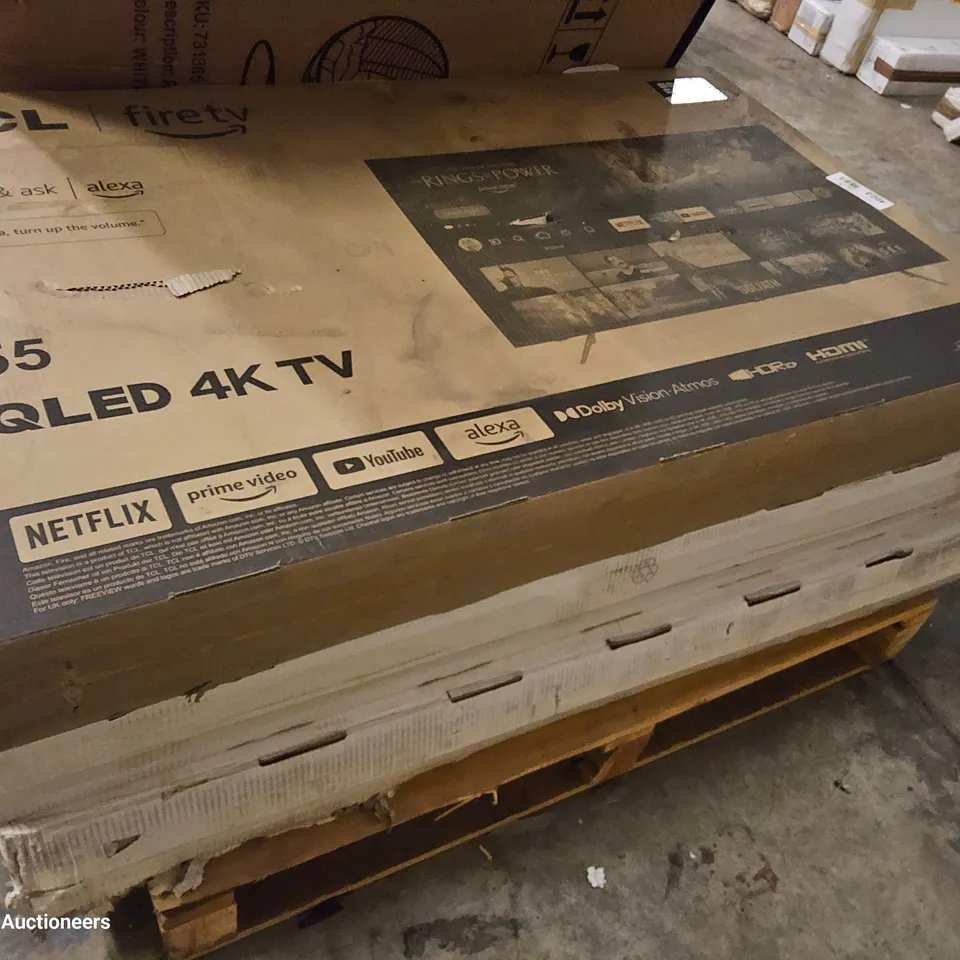 PALLET OF THREE 55" TELEVISIONS 