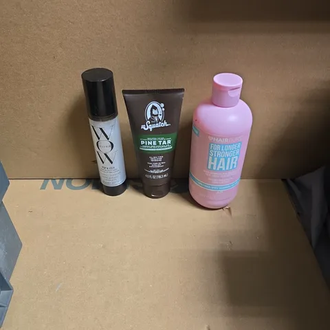 APPROXIMATELY 15 ASSORTED HEALTH & BEAUTY PRODUCTS TO INCLUDE HAIRBURST CONDITIONER FOR STRONGER HAIR, DR SQUATCH PINE TAR, COLOR WOW POP & LOCK ETC - COLLECTION ONLY