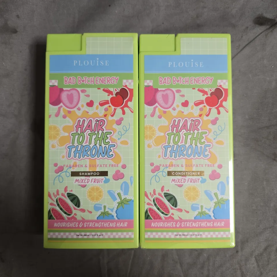 P.LOUISE BAD B*TCH ENERGY HAIR TO THE THRONE SHAMPOO & CONDITIONER SET