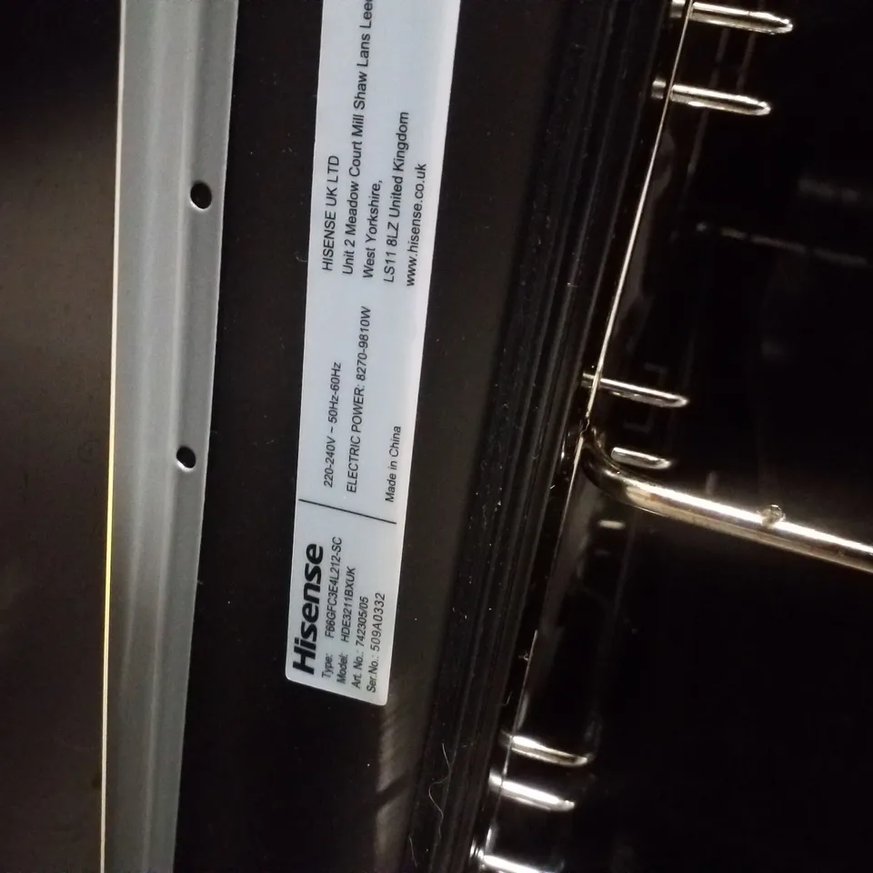 HISENSE HDE3211BXUK CERAMIC FREESTANDING ELECTRIC COOKER	