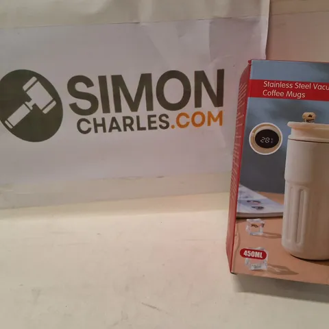 STAINLESS STEEL VACUUM COFFEE MUG β 450ML β BOXED