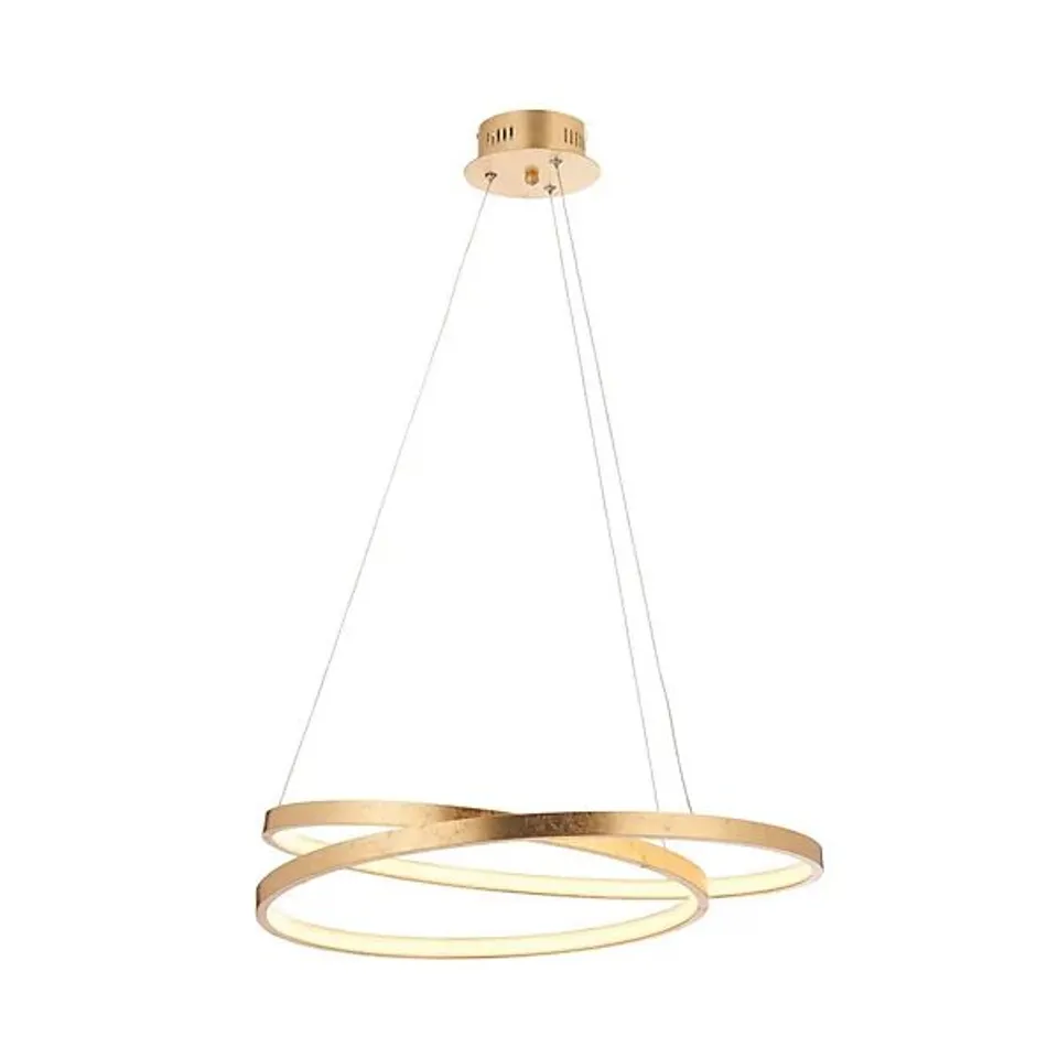 BOXED VOGUE SCRIBBLE INTEGRATED LED GOLD HOOP CEILING LIGHT