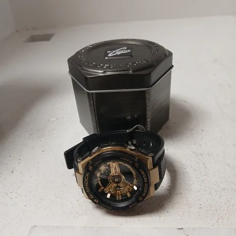 BOXED  G-SHOCK WATCH – BLACK & GOLD 