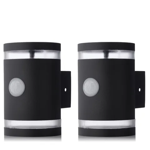 GARDEN STORIES SET OF 2 MOTION SENSOR UP AND DOWN SOLAR WALL LIGHTS