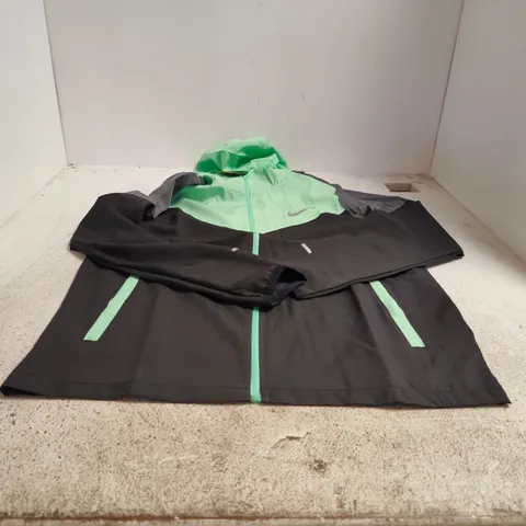 NIKE MEN'S HOODED JACKET β MINT GREEN/BLACK, XL