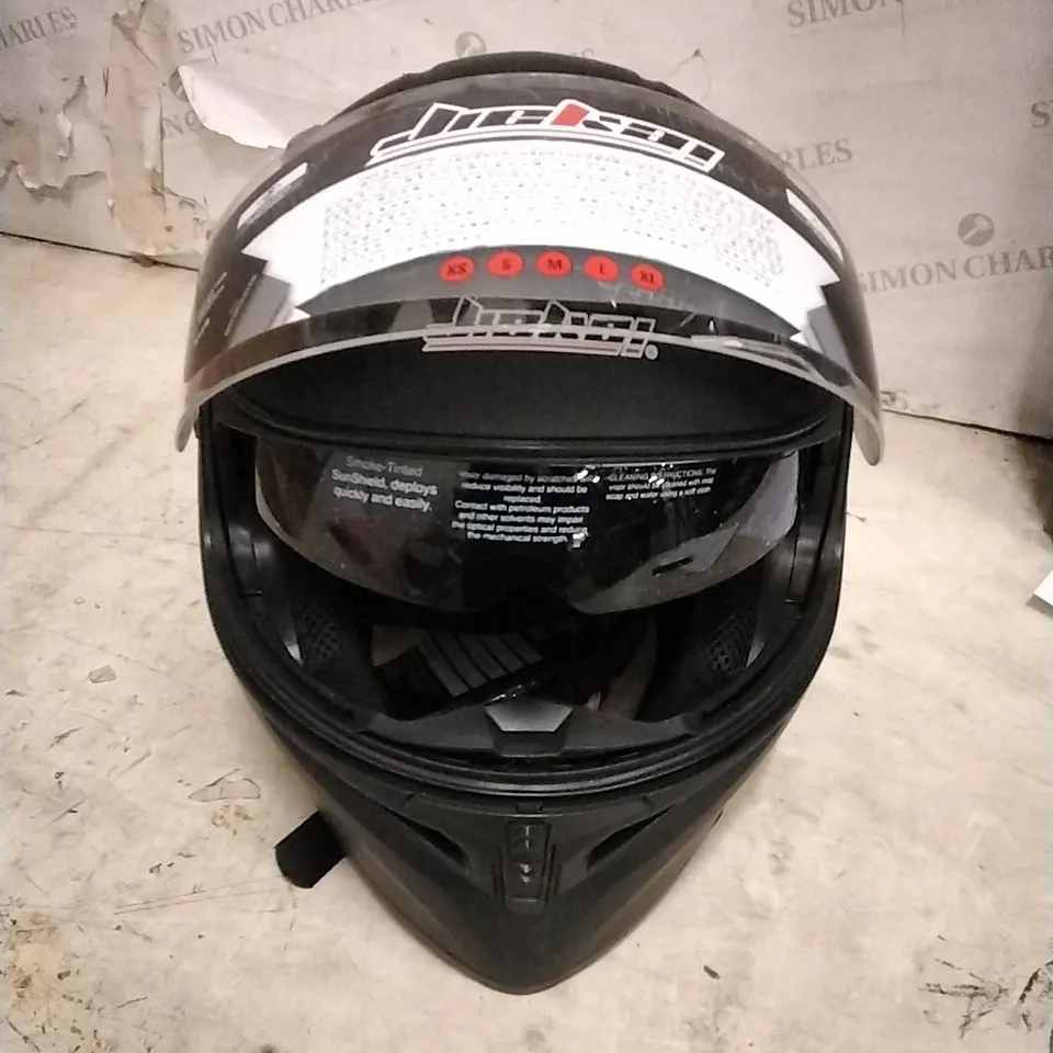 2XL MOTORCYCLE HELMET MATTE BLACK
