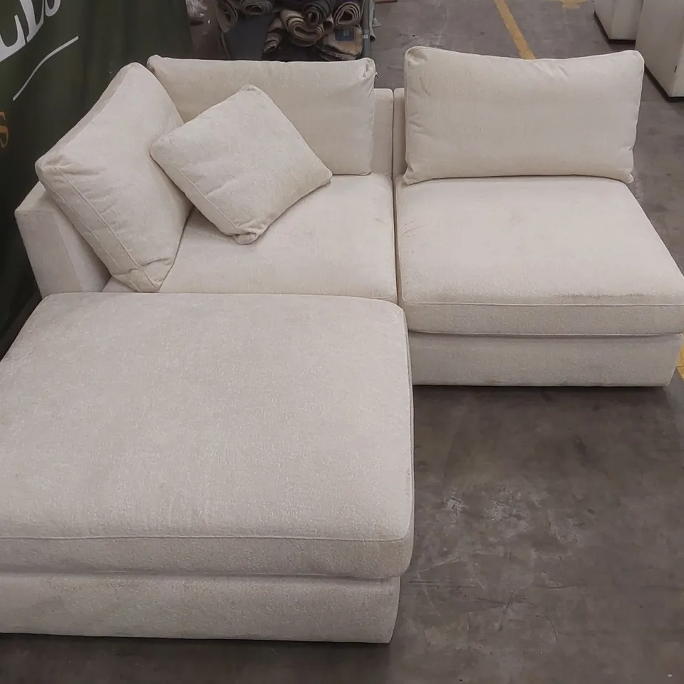 QUALITY DESIGNER MODSOFA FABRIC UPHOLSTERED CORNER SOFA