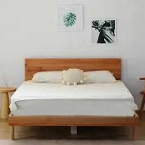 BRAND NEW BOXED VIVENSE RIO BEECH BEDSTEAD, NATURAL, 140 X 200cm (2 BOXES)