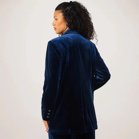 RUTH LANGSFORD VELVET BLAZER - UK14
