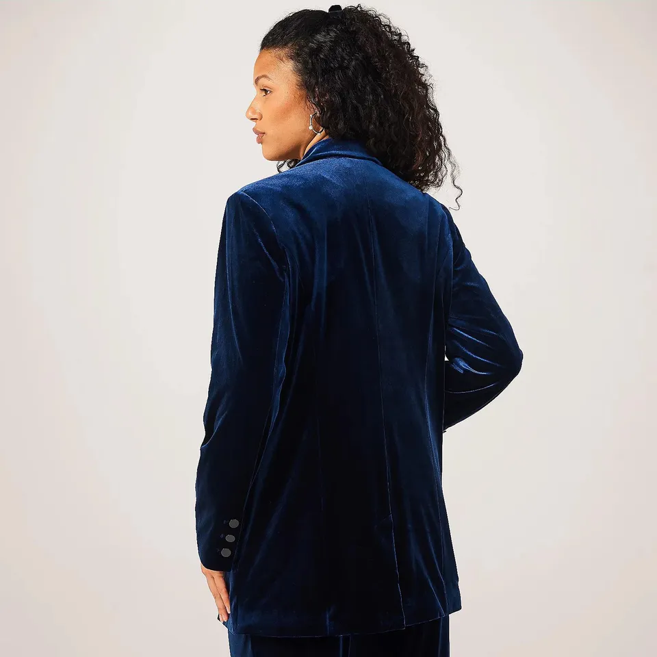 RUTH LANGSFORD VELVET BLAZER - UK14