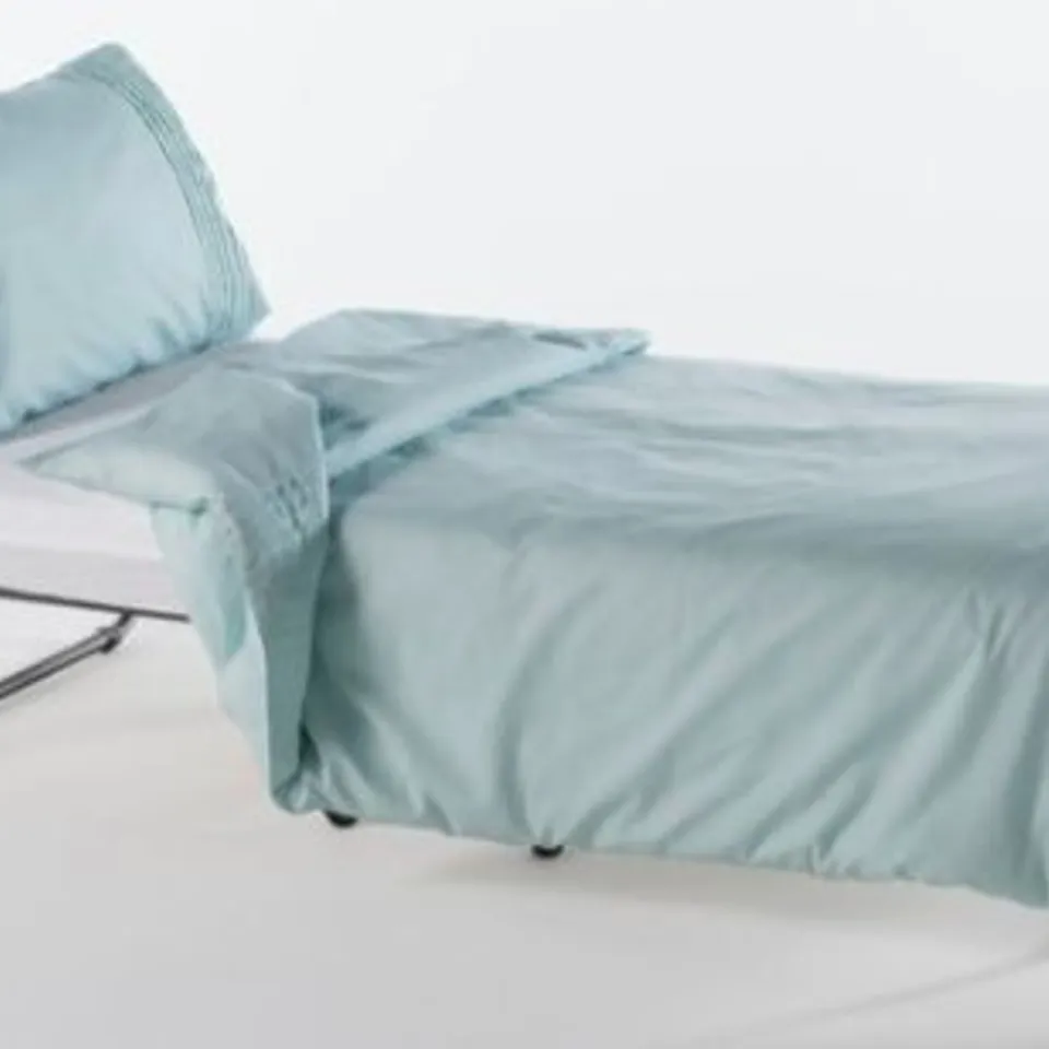 BRAND NEW BOXED CAMERON FOLDING METAL BED WITH MATTRESS 190CM