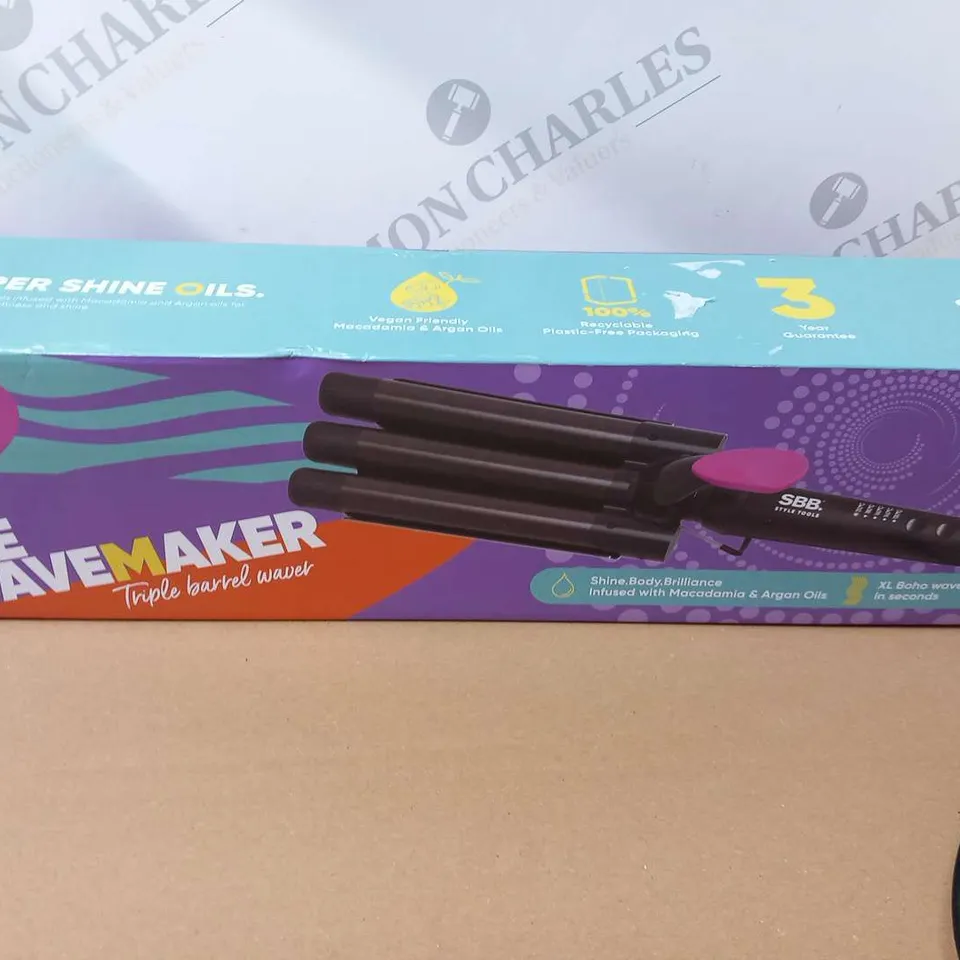THREE BOXED SBB STYLE TOOLS THE WAVEMAKER TRIPLE BARREL WAVER
