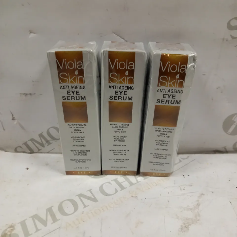 VIOLA SKIN ANTI AGEING EYE SERUM - (3 X 15ML)