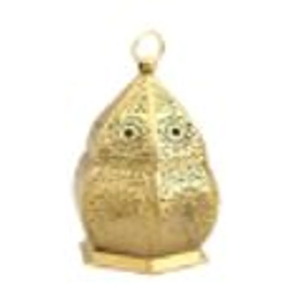 APPROXIMATELY 18 DOORBUSTER - HANDMADE MOROCCAN STYLE LED LANTERN WITH GOLDEN FINISH (3XAAA BATTERY REQUIRED)