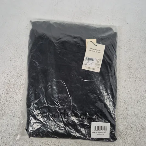 BAGGED NOBODY'S CHILD BLACK CORD LONG SLEEVE TIANA MINI DRESS SIZE UK 16