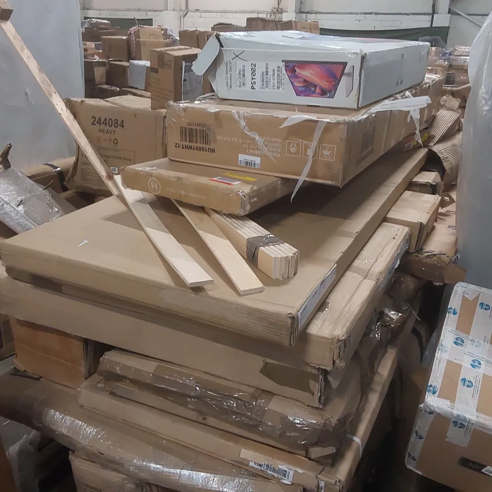 PALLET CONTAINING A LARGE QUANTITY OF ASSORTED FURNITURE PARTS ECT