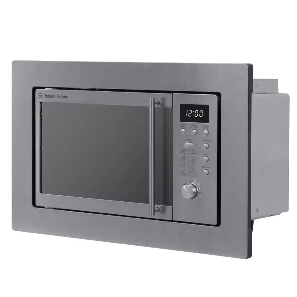 BOXED RUSSELL HOBBS BUILT-IN 800W MICROWAVE - STAINLESS STEEL