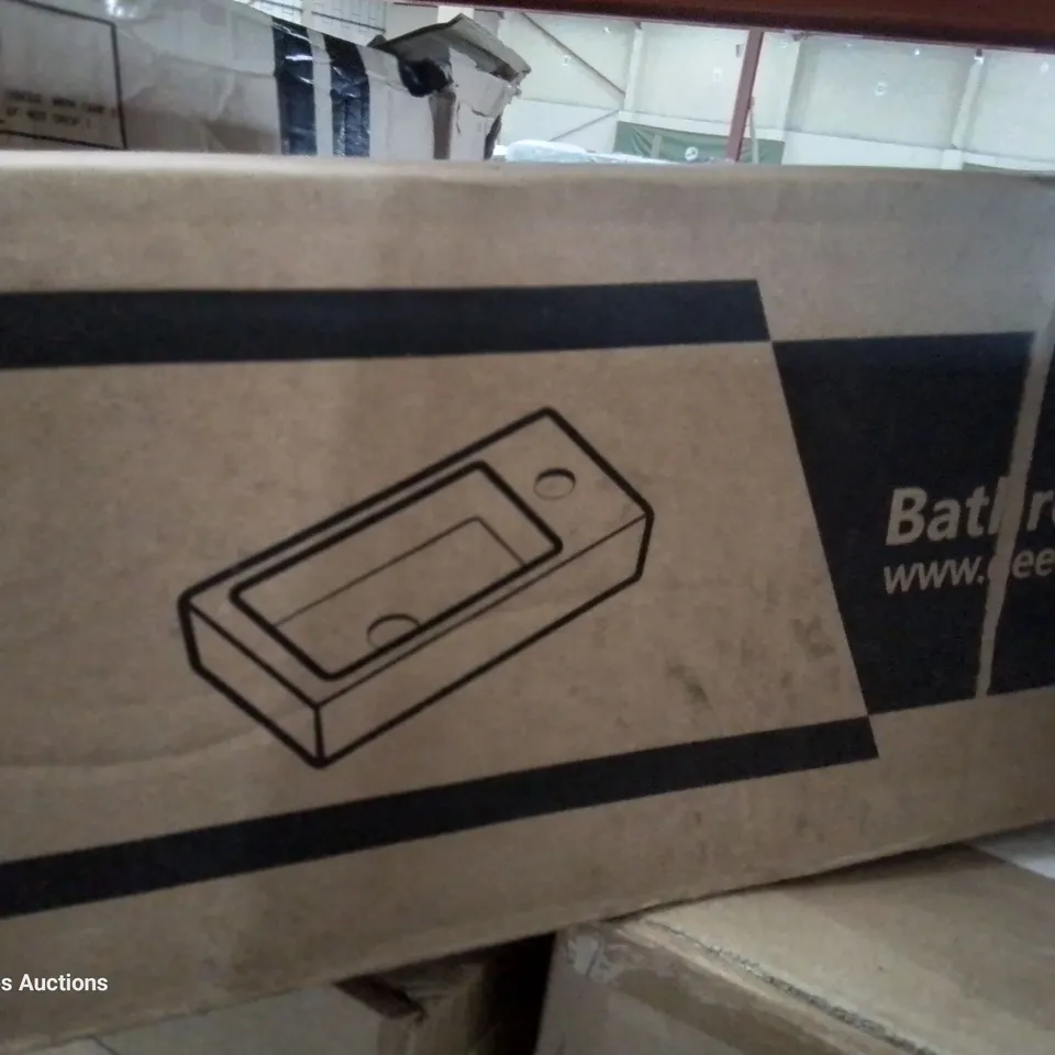 BOXED BATHROOM CERAMIC SINK 180mm