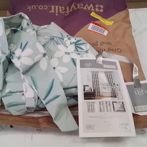 BAGGED EVE 100% COTTON PENCIL PLEAT ROOM DARKENING CURTAINS - APPROXIMATELY 46 x 72"