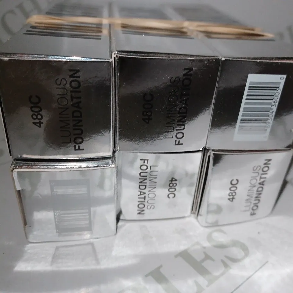 LOT OF 6 X 30ML ANASTASIA BEVERLY HILLS LUMINOUS FOUNDATION - 480C