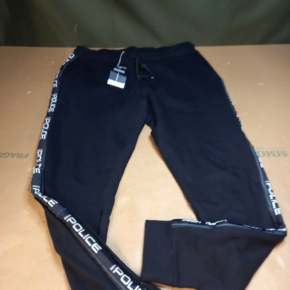 POLICE STECH JOGGING BOTTOMS SIZE L