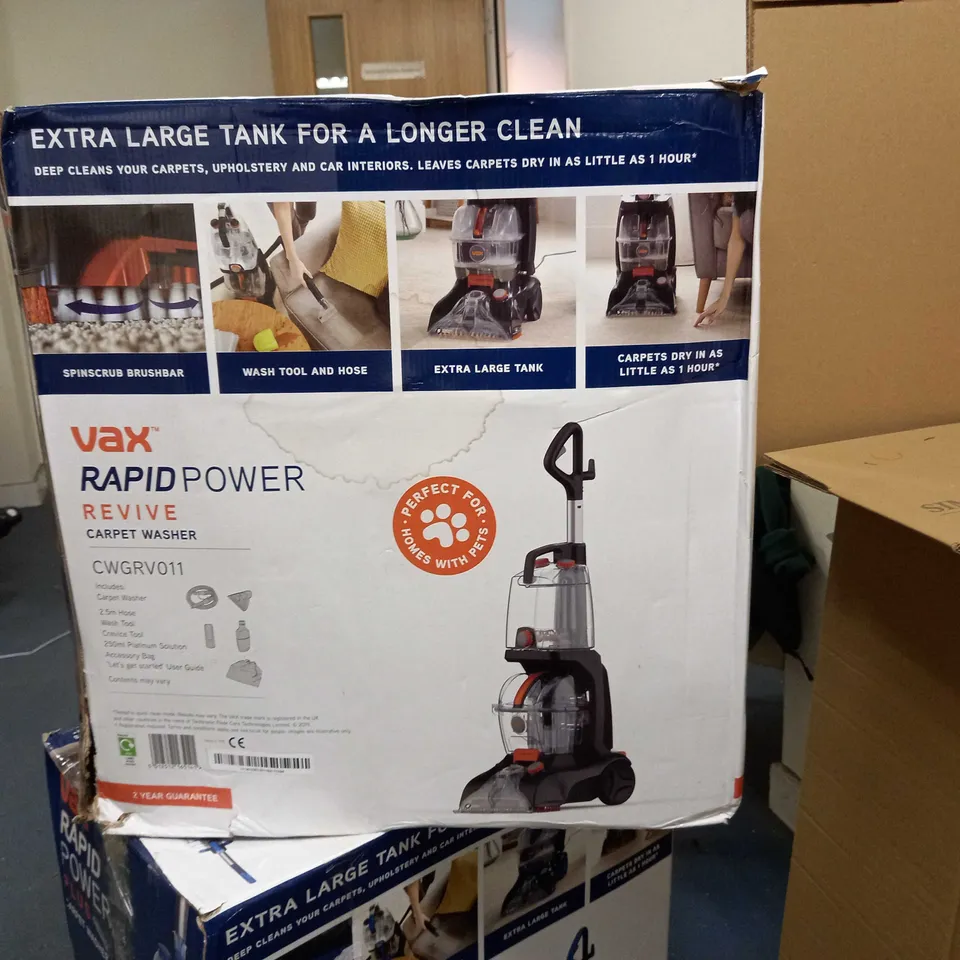 VAX RAPID POWER REVIVE CARPET WASHER